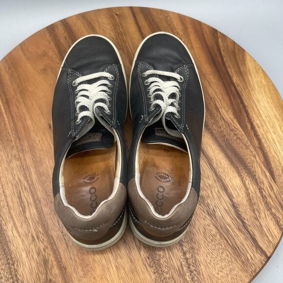 ECCO Chase Womens Size 9 / 40 Tie Black Leather Comfort Casual Walking Sneakers - Picture 5 of 8